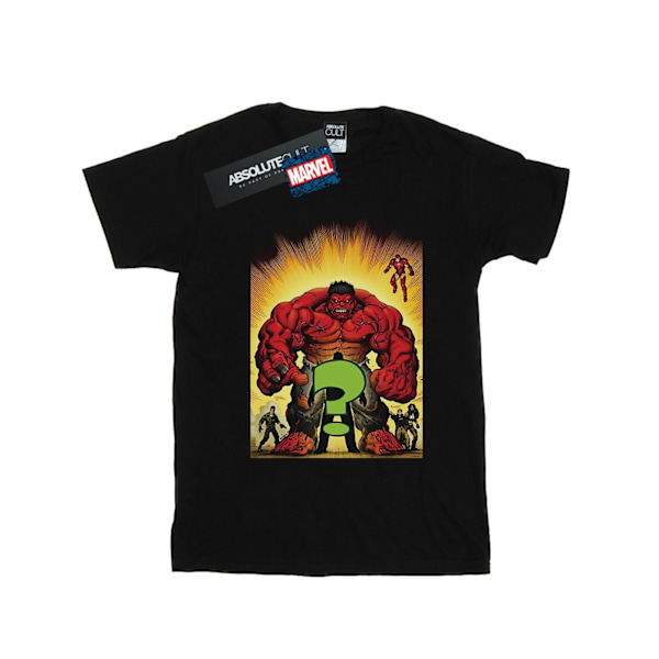 Marvel Girls Who Is The Red Hulk Bomull T-shirt 7-8 år Svart Black 7-8 Years