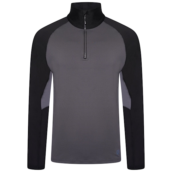 Dare 2B Fuser Core Stretch Half Zip Thermal Top S Ebony Gr för män Ebony Grey S