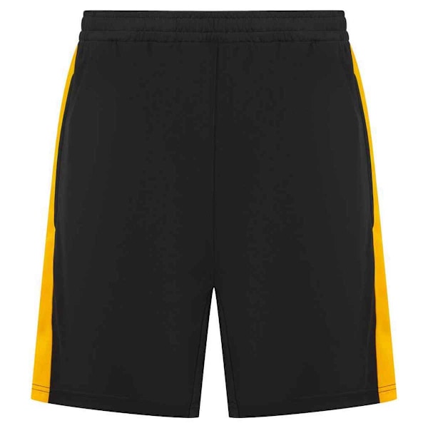 Finden & Hales Barn/Barn Knitted Sweatshorts 7-8 År Bl Black/Gold 7-8 Years