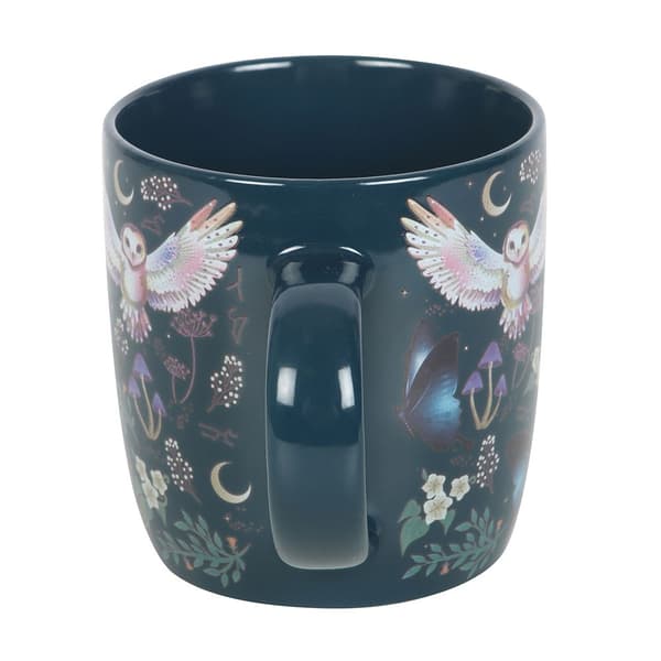 Something Different Night Flight Keramikmugg med All-Over-tryck 320ml M Green/Beige/Blue One Size