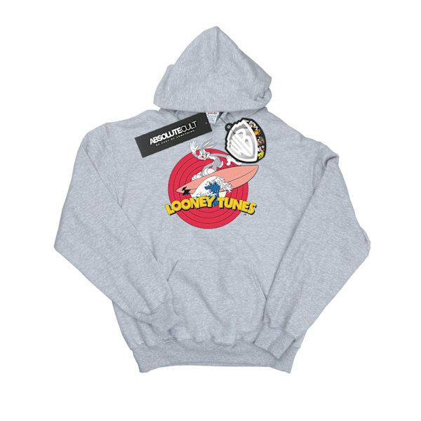 Looney Tunes Girls Bugs Bunny Surfing Hoodie 5-6 år Sport Grå Sports Grey 5-6 Years