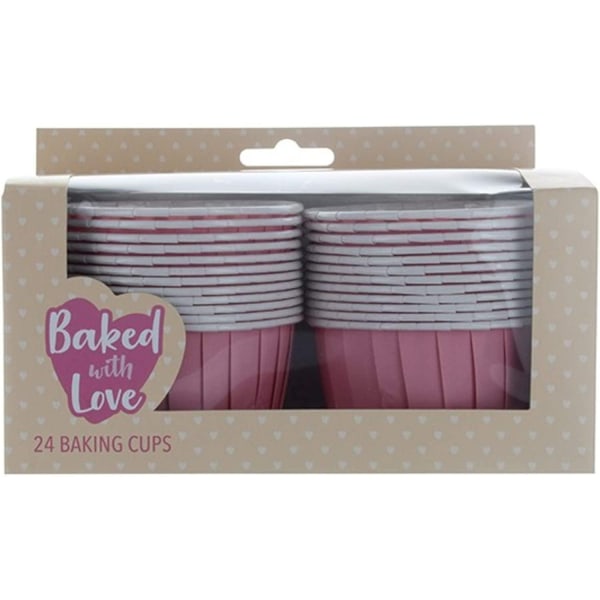 Culpitt Stripe Baking Cups (paket med 24) One Size Ivory Ivory One Size