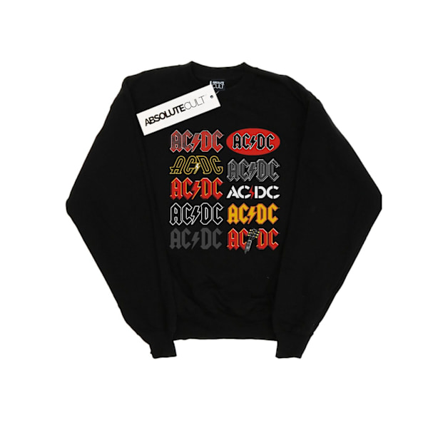 AC/DC Herr Multi Logos Sweatshirt 4XL Svart Black 4XL