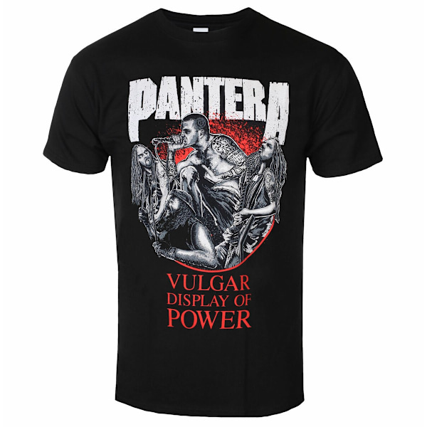 Pantera Unisex Vuxen Vulgar Display Of Power 30th Bomull T-Shir Black L