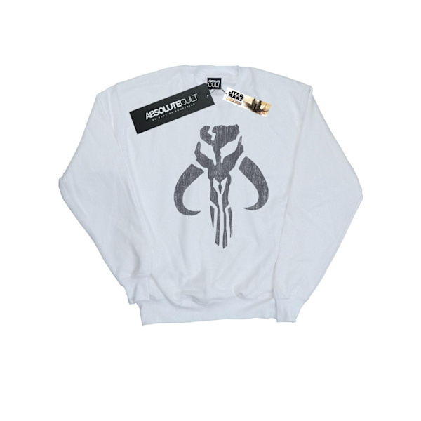 Star Wars The Mandalorian Banther Skull Sweatshirt för män 4XL Vit White 4XL
