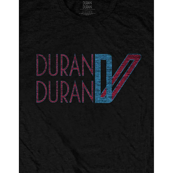 Duran Duran Unisex Dubbellogotyp Bomull T-shirt XXL Svart Black XXL