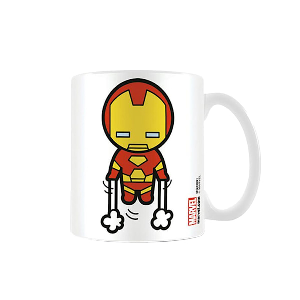 Iron Man Kawaii Mug En Storlek Vit White One Size