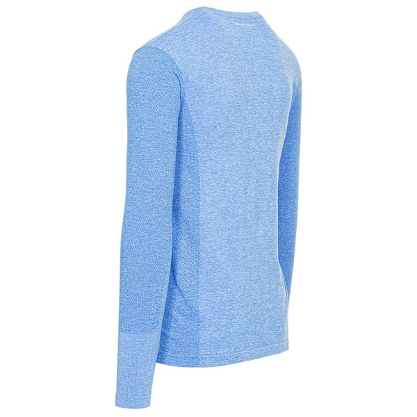 Trespass Herr Timo Långärmad Aktiv Topp XXS Bright Blue Marl Bright Blue Marl XXS