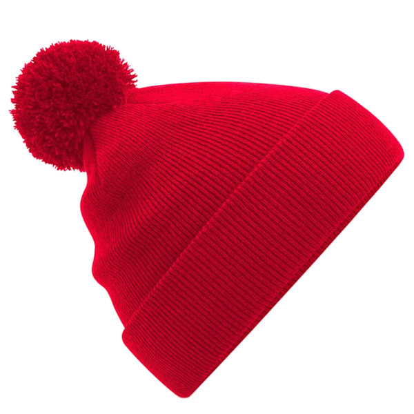 Beechfield Barnens/Barn Original Pom Pom Mössa En Storlek Klassisk Classic Red One Size