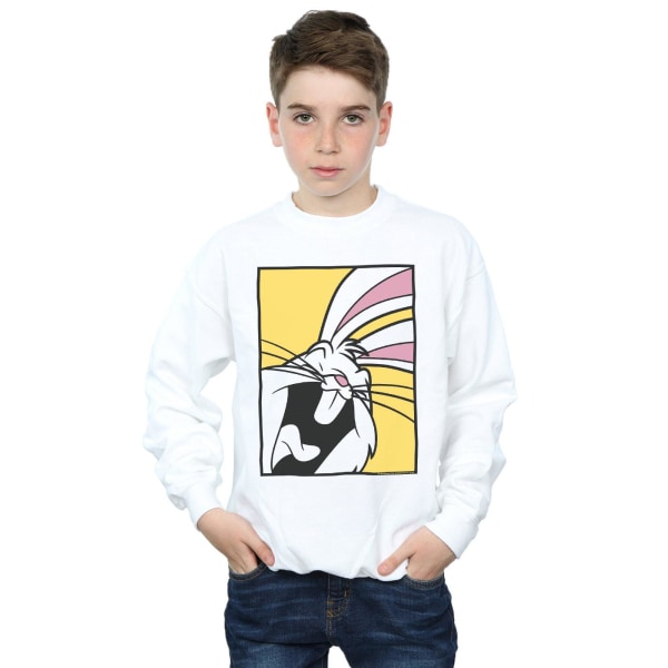 Looney Tunes Boys Bugs Bunny Laughing Sweatshirt 5-6 år Vit White 5-6 Years