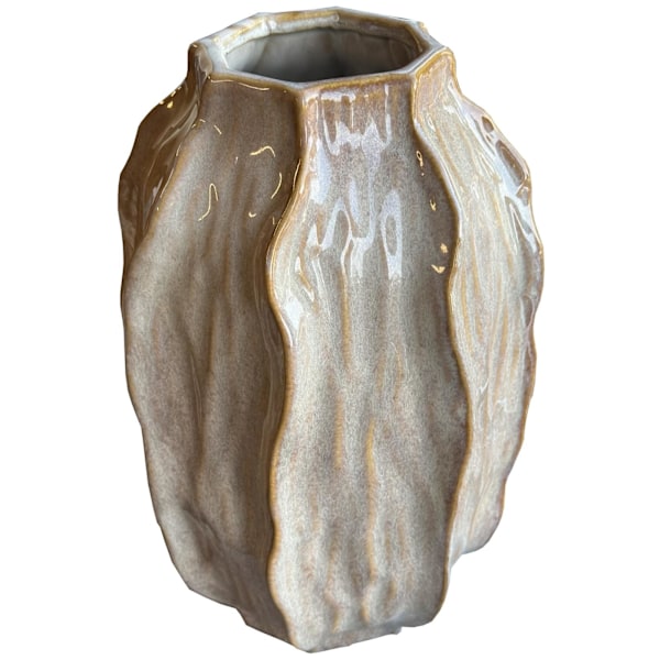 Hill Interiors Sabbia Collection Hög Vas 36cm x 22cm x 22cm B Brown 36cm x 22cm x 22cm