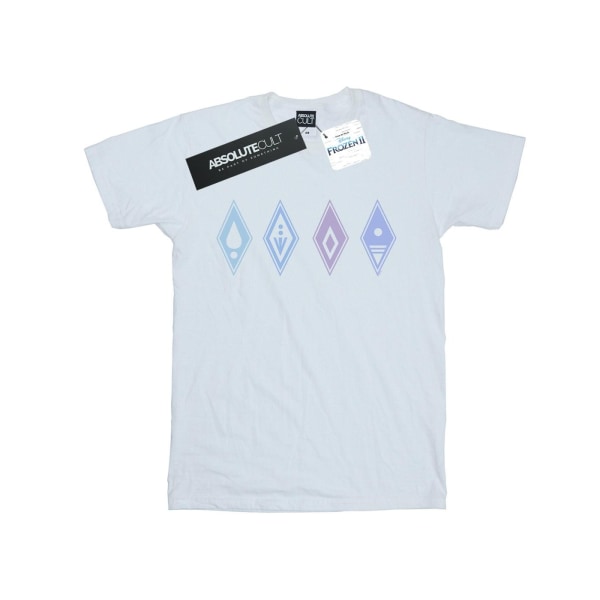 Disney Frozen 2 Elements Symboler T-shirt S Vit White S
