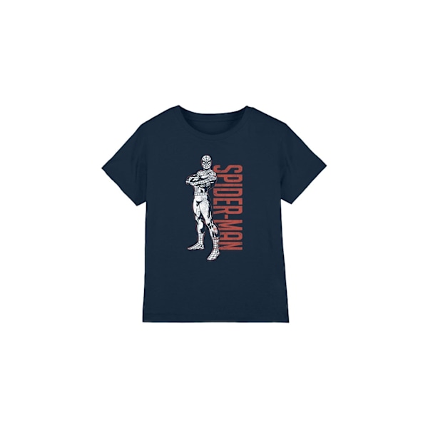 Spider-Man Barn/Kids Hero Stance T-shirt 9-10 år Marinblå Navy 9-10 Years