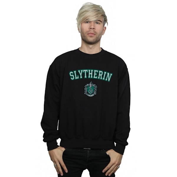 Harry Potter Herr Slytherin Crest Sweatshirt XL Svart Black XL