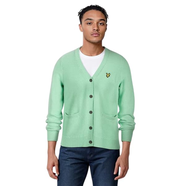 Lyle & Scott Herrkofta med broderad logotyp, normal passform, XS, ljusblågrön Pale Teal XS