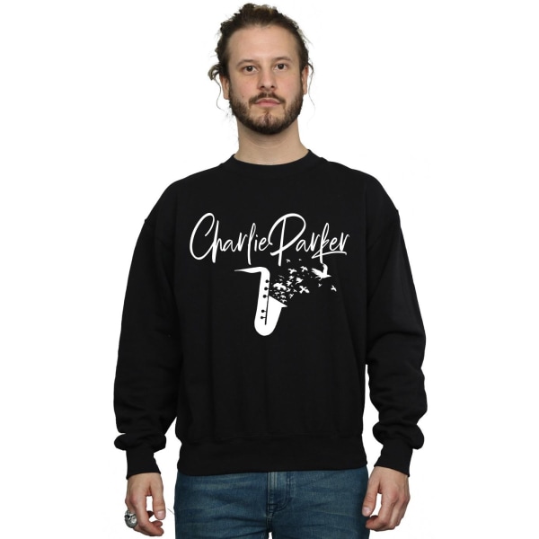 Charlie Parker Herr Bird Sounds Sweatshirt 4XL Svart Black 4XL