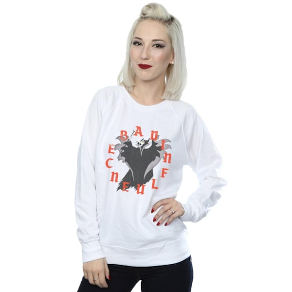 Disney Womens/Ladies Maleficent Bad Influence Sweatshirt M Vit White M