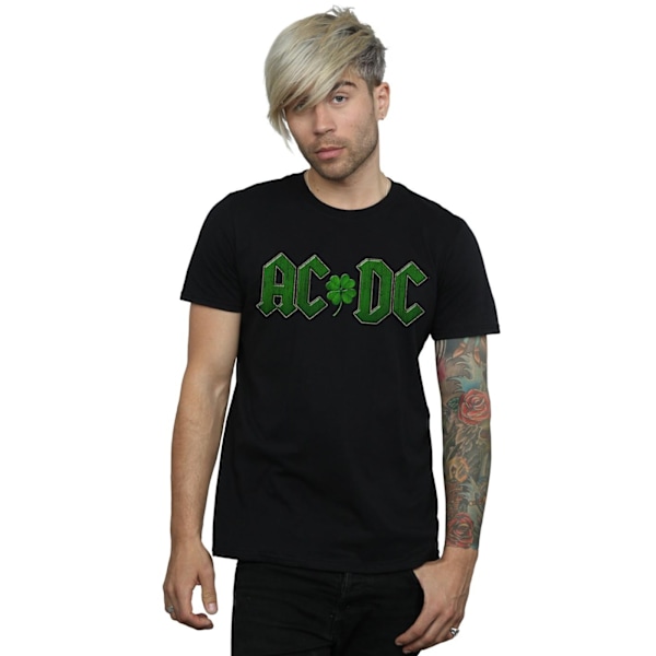 AC/DC T-shirt med Shamrock-logotyp, 4XL, svart Black 4XL