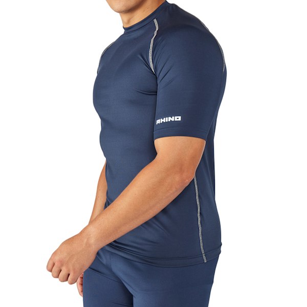 Rhino Herr Sports Base Layer Kortärmad T-shirt XS Marinblå Navy XS