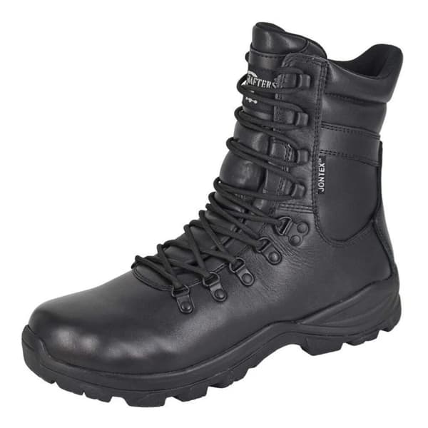Grafters Herr Commander Action Läder Kängor 7 UK Svart Black 7 UK