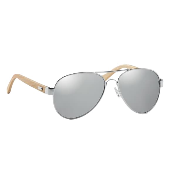MidOcean Unisex Vuxen Honiara Bambu Solglasögon One Size Shiny Shiny Silver One Size