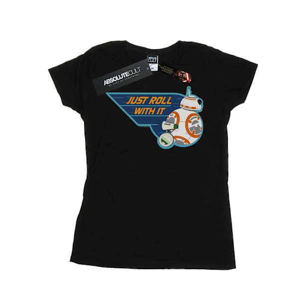 Star Wars: The Rise of Skywalker Dam/Damer D-O & BB-8 Just Roll With It Bomull T-shirt L Svart Black L