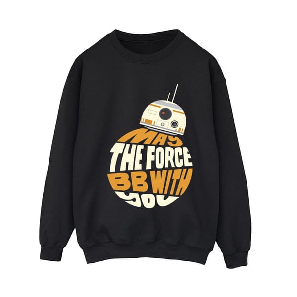 Star Wars Dam/Damer May The Force BB8 Sweatshirt L Marinblå Navy Blue L