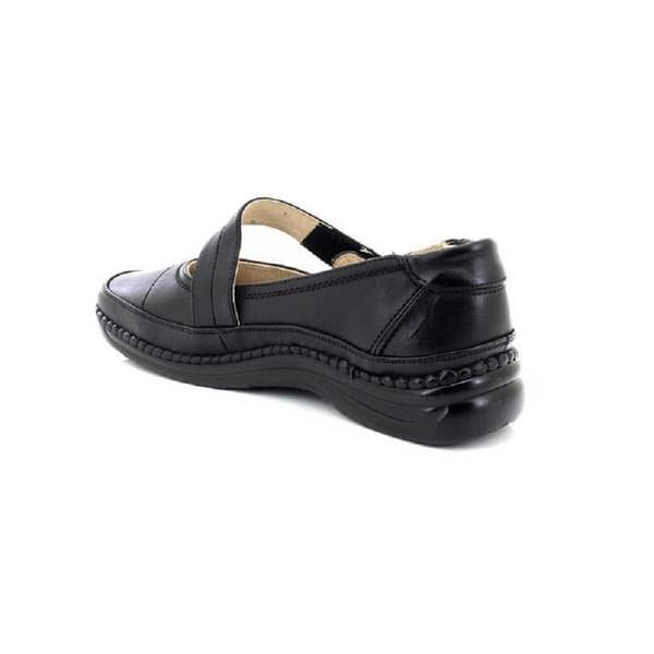 Boulevard Dam/Dam Extra Wide EEE Fitting Mary Jane Skor Black 4 UK