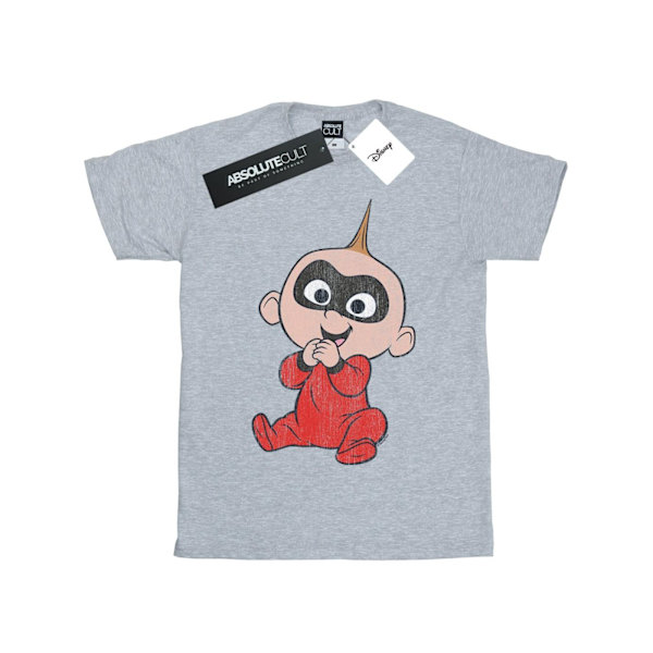 Disney Girls Incredibles 2 Jack Jack Bomull T-shirt 5-6 år S Sports Grey 5-6 Years