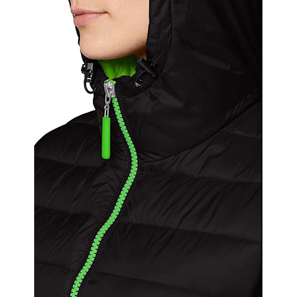 Result Urban Dam/Kvinnors Snowbird Huvjacka XL Svart/Lime Black/Lime Green XL