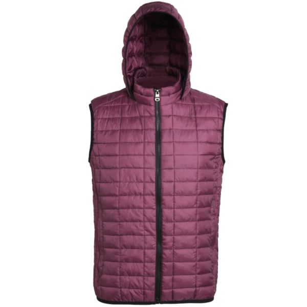 2786 Honeycomb Zip Up Huva Gilet/Bodywarmer 2XL, dam/dam Steel 2XL