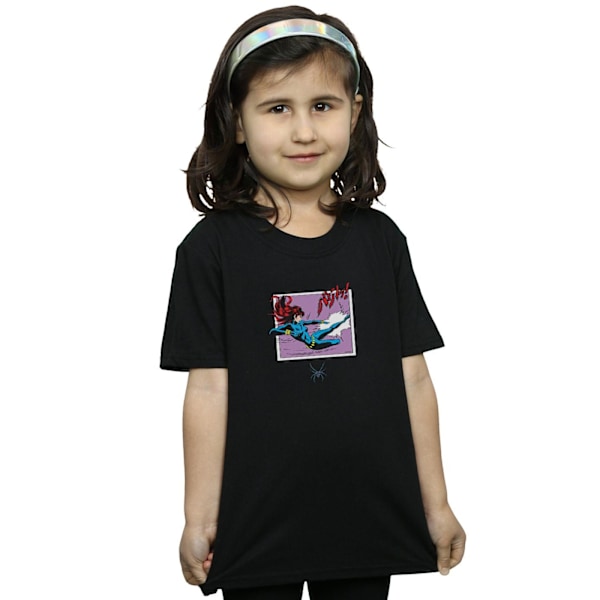 Marvel Comics Girls Black Widow Kick Frame Bomull T-shirt 12-13 Black 12-13 Years