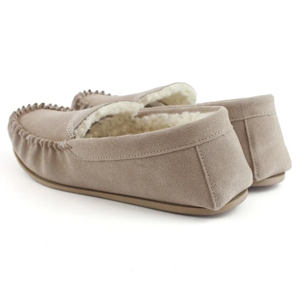 Eastern Counties Leather Dam/Dam Bethany Berber Mocka i mockaskinn Stone 7 UK