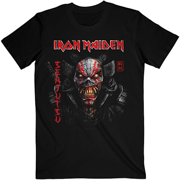 Iron Maiden Unisex Adult Senjutsu Vertikal Bomull Logotyp T-shirt Black XXL