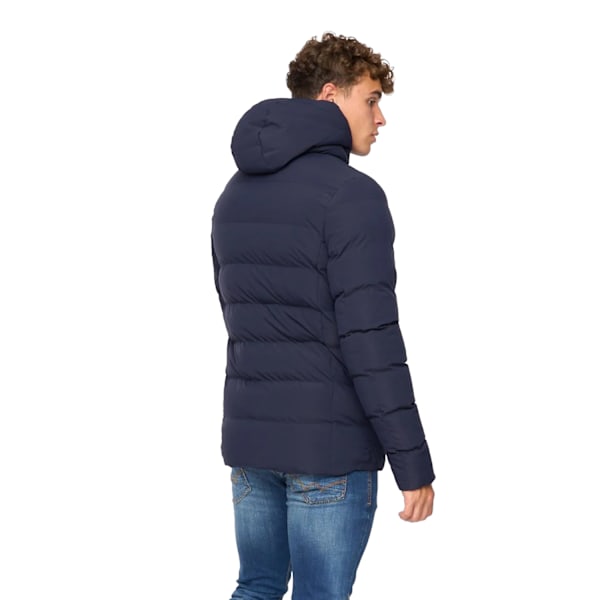Crosshatch Kampleys Vadderad Jacka med Prägling Herr XXL Marinblå Navy XXL