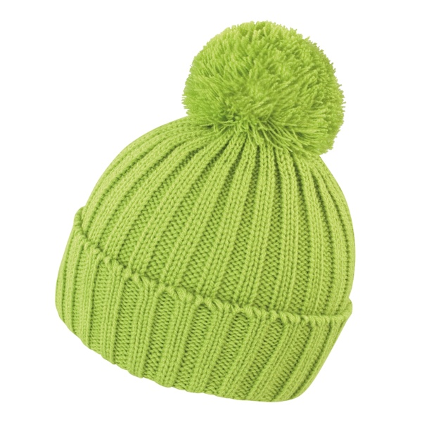 Result Unisex Vinter Essentials HDi Quest Stickad Mössa Hatt På Lime One Size