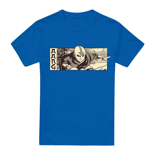 Avatar: The Last Airbender Herr Aang Illustrerad T-Shirt S Roya Royal Blue S
