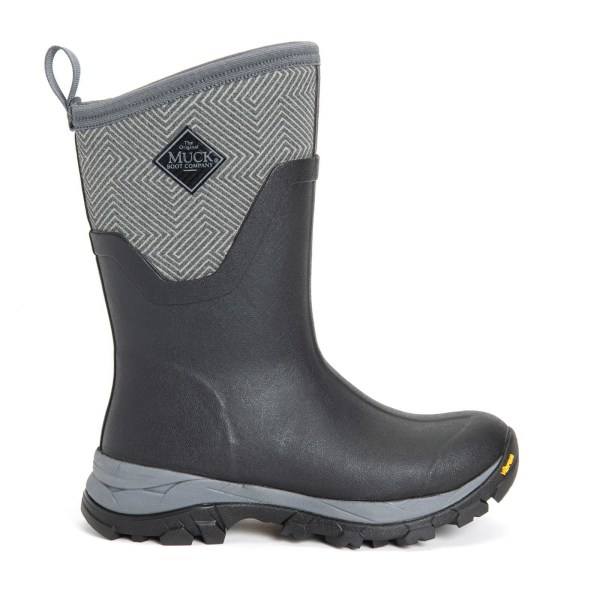Muck Boots Womens/Ladies Arctic Ice Vibram Geometric Wellington Black/Grey 5 UK