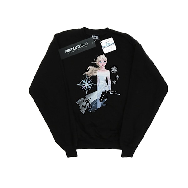 Disney Herr Frozen 2 Elsa Nokk Silhouette Sweatshirt 4XL Svart Black 4XL