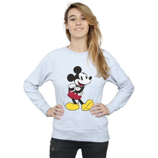 Disney Dam/Dam Klassisk Musse Pigg Tröja S Heather Heather Grey S
