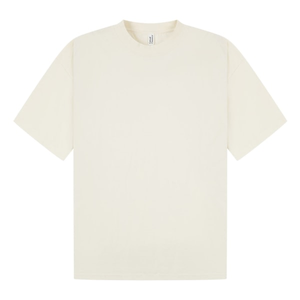 Casual Classics Unisex Vuxen Kammad Ringspunnen Bomull Förlängd Halsringning Ecru 4XL