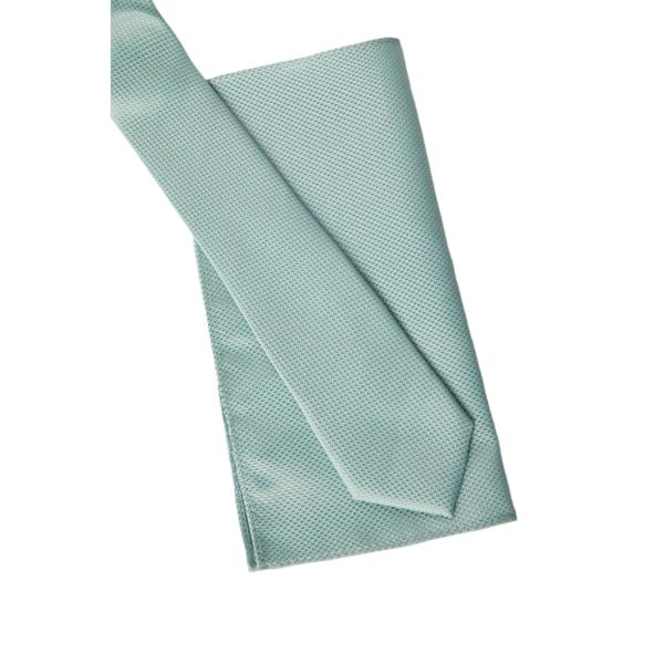 Burton Herr Tie & Pocket Square Set med Mönster och Textur, En Storlek Sage One Size