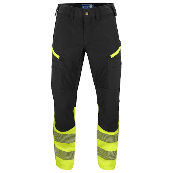 Projob Unisex Adult Stretch Stripe High-Vis Work Trousers 32T Y Yellow/Black 32T