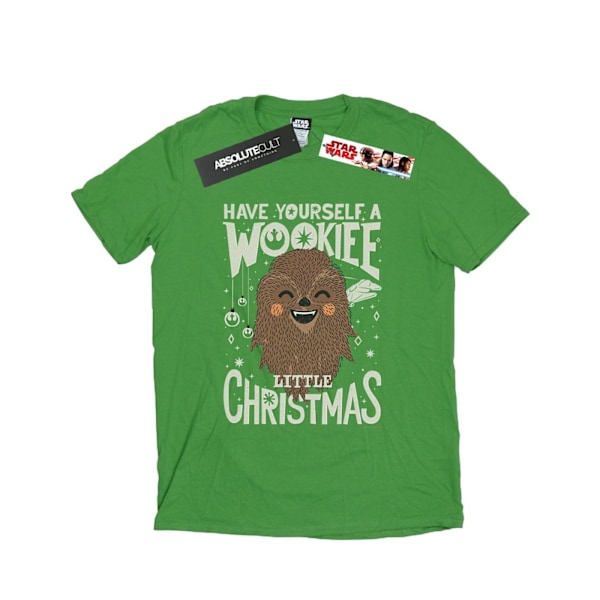Star Wars Dam/Damer Wookiee Lilla Jul Bomull Pojkvän Irish Green M