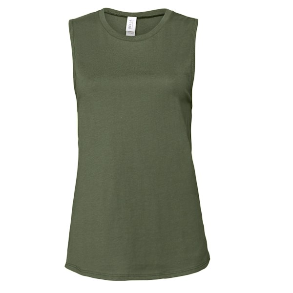 Bella + Canvas Dam/Dam Muscle Jersey Tank Top L Military Military Green L