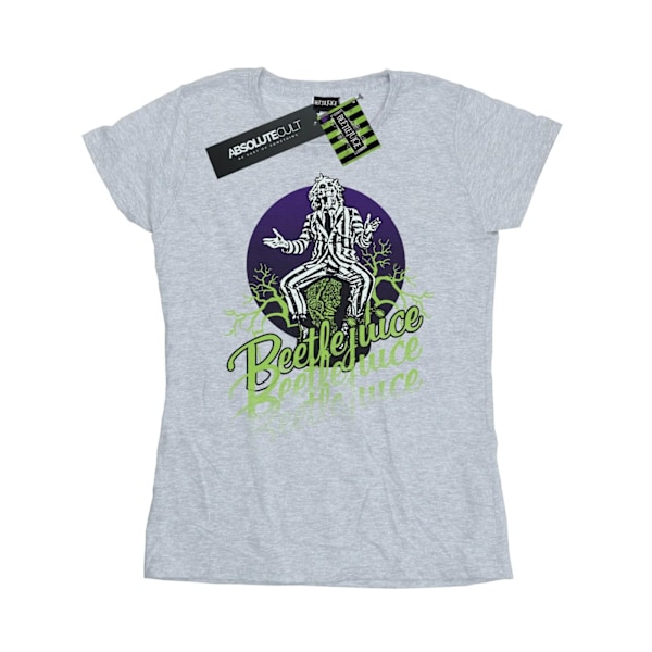 Beetlejuice Dam/Dam Faded Pose Bomull T-shirt XXL Sports Sports Grey XXL