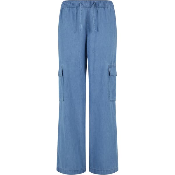 Urban Classics Dam/Flickor Denim Lätta Cargobyxor S Skyblue Washed S