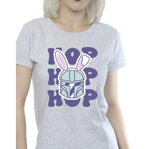 Star Wars Dam/Damer The Mandalorian Hop Into Easter Bomull Sports Grey XL