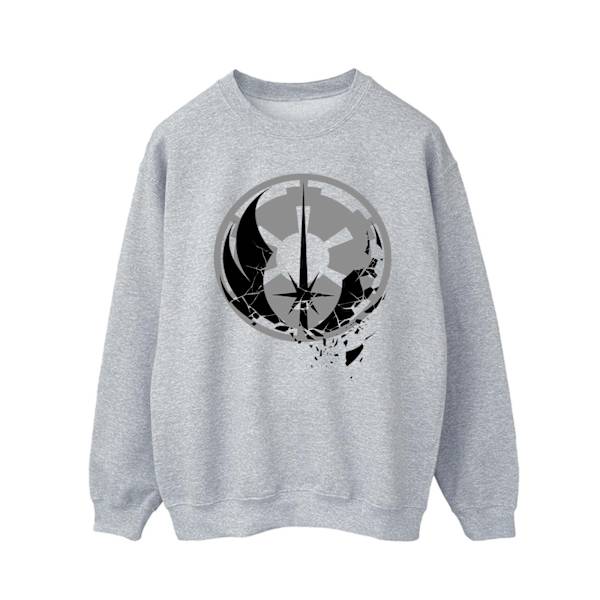 Star Wars Mens Obi-Wan Kenobi Fractured Logos Sweatshirt S Spor Sports Grey S