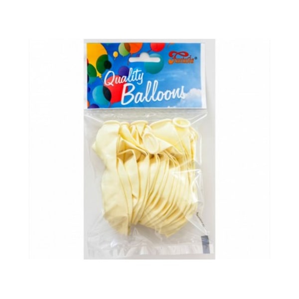 Globos Payaso Macaroon Latexballonger (20-pack) Storlek Vanlig Vanilla One Size